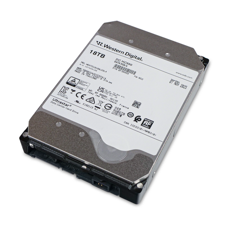 Western Digital Ultrastar DC HC550 WUH721818ALE6L4 0F38459 18TB 7.2K RPM SATA 6Gb/s 512e 512MB 3.5" SE Manufacturer Recertified HDD