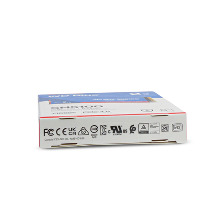 WD Blue SN5100 2TB PCIe Gen4 x4 NVMe M.2 2280 SSD, Bottom View