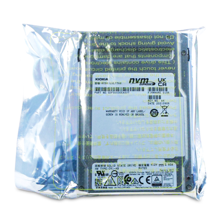 Kioxia CD6-R KCD61LUL7T68 7.68TB 1 DWPD PCIe Gen 4.0 x4 8GB/s 3D TLC U.2 NVMe 2.5" SSD