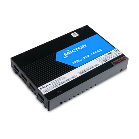 Micron 9300 PRO MTFDHAL15T3TDP 15.36TB 1 DWPD PCIe Gen 3.0 x4 4GB/s 3D TLC U.2 NVMe 2.5in Refurbished SSD