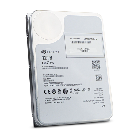 Seagate Exos X16 ST12000NM002G 12TB 7.2K RPM SAS 12Gb/s 512e/4Kn 3.5in Refurbished HDD, 6 of 8