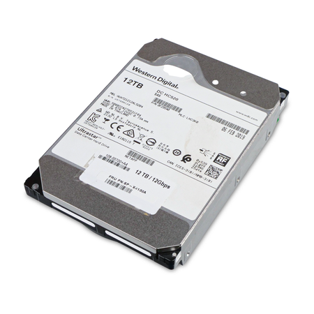 Western Digital Ultrastar DC HC520 HUH721212AL5204 0F29540 12TB SAS 12Gb/s 3.5" HDD, Top Angled View