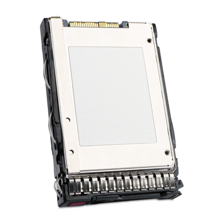 HP Generation 8 VK007680KWWFQ P11534-004 7.68TB PCIe Gen 3.0 x4 4GB/s  U.2 NVMe 2.5" SSD, Back Angled View