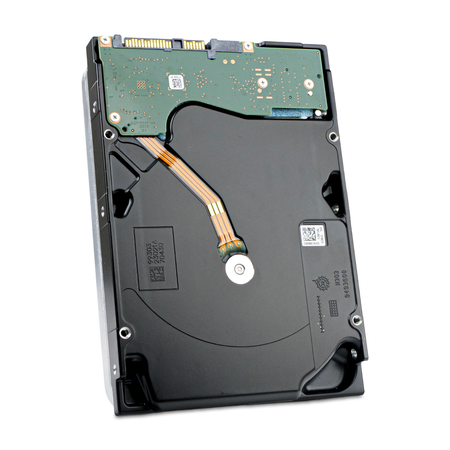 HP/Seagate Exos X18 ST10000NM015G 10TB 7.2K RPM SAS 12Gb/s 512e 256MB 3.5" HDD, Back Angled View