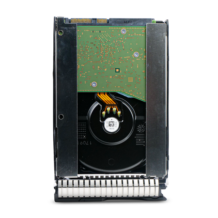 HP Generation 8 MB010000JWAYK 869349-002 10TB 7.2K RPM SAS 12Gb/s 512e 256MB 3.5" HDD, Back Label View