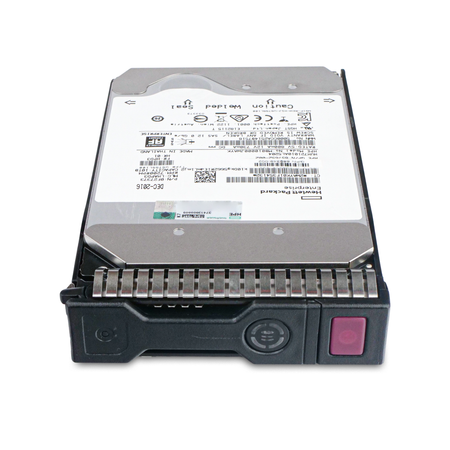 HP Generation 8 MB010000JWAYK 869349-002 10TB 7.2K RPM SAS 12Gb/s 512e 256MB 3.5" HDD, Top View