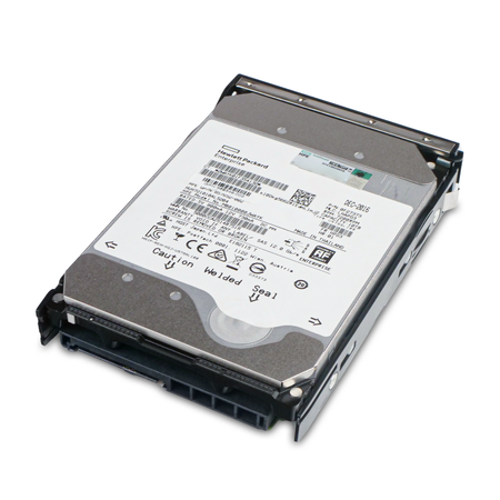 HP Generation 11 MB010000JWAYK 869349-002 10TB 7.2K RPM SAS 12Gb/s 512e 256MB 3.5" HDD, Above Label View