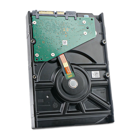Seagate Exos 7E8 ST4000NM000A 2HZ100-004 4TB 7200RPM SATA 6Gb/s 3.5" HDD, Back Angled View