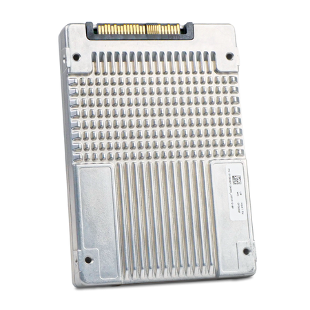 Dell/Western Digital Ultrastar DC SS530 WUSTR1538ASS200 0P40553 3.84TB SAS 12Gb/s 512e 2.5" SSD, Back Angled View