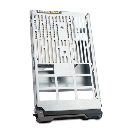 Dell G13 0YW17N 3.84TB 1 DWPD SAS 12Gb/s 512e 3D TLC Hybrid 3.5" SSD, Back Angled View