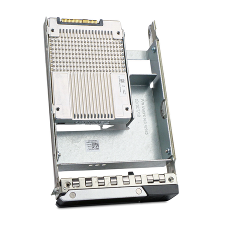 Dell G14 0YW17N 3.84TB 1 DWPD SAS 12Gb/s 512e 3D TLC Hybrid 3.5" SSD, Back Angled View