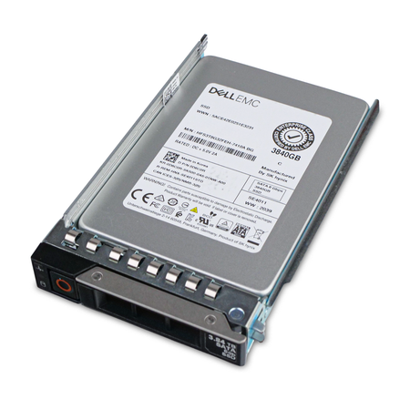 Dell G14 0D6C0R 3.84TB SATA 6Gb/s 512e 3D TLC 2.5" SSD, Above Angled View