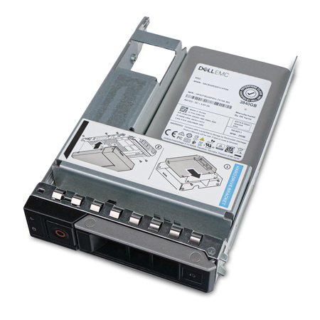 Dell G14 0D6C0R 3.84TB SATA 6Gb/s 512e 3D TLC Hybrid 3.5" SSD, Above Angled View