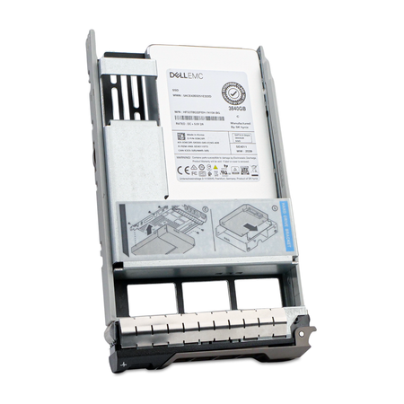 Dell G13 0D6C0R 3.84TB SATA 6Gb/s 512e 3D TLC Hybrid 3.5" SSD, Front Angled View