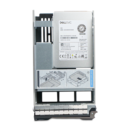Dell G13 0D6C0R 3.84TB SATA 6Gb/s 512e 3D TLC Hybrid 3.5" SSD, Front Label View