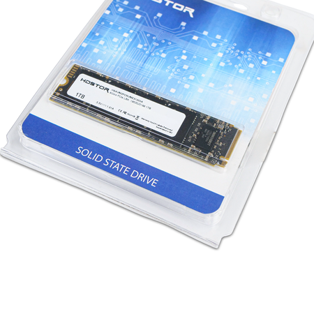 HDSTOR HSAVM2PCNVME3100A 1TB PCIe Gen3.0 x4 4GB/s NVMe M.2 2280 SSD, Above Angled View