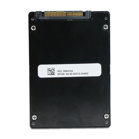Back of a Western Digital Ultrastar DC SN200 1.92TB U.2 NVMe SSD, showing the U.2 connector and manufacturing label