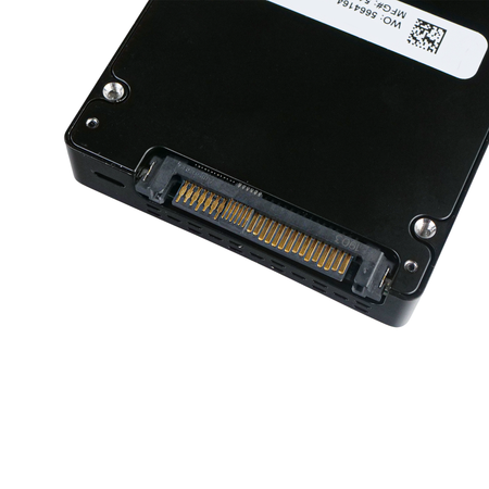 Close-up of the U.2 SFF-8639 connector on a Western Digital Ultrastar DC SN200 1.92TB NVMe SSD