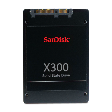 SanDisk X300 SD7SB6S-128G-1122 128GB SATA 6 Gb/s TLC 2.5" SSD, Back Label View