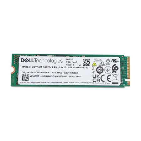 Dell/SK hynix PE9010 HFS480GDJ8X167N 480GB 1 DWPD PCIe Gen 3.0 x4 4GB/s 3D TLC NVMe M.2 2280 SSD, 1 of 5