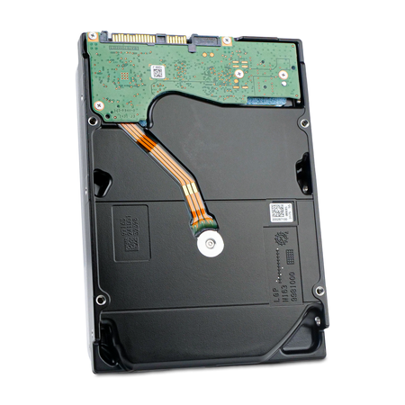 HP/Seagate Exos X20 ST20000NM003D 20TB 7.2K RPM SAS 12Gb/s 512e 256MB 3.5" HDD, Back Angled View