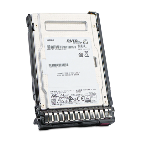 Kioxia CD8P-V KCD8XPUG12T8 12.8TB 3 DWPD PCIe Gen 5.0 x4 16GB/s 3D TLC U.3 NVMe 2.5in Mixed Use SSD in HP Gen8 Tray - Comparable to P26417-001, 6 of 9