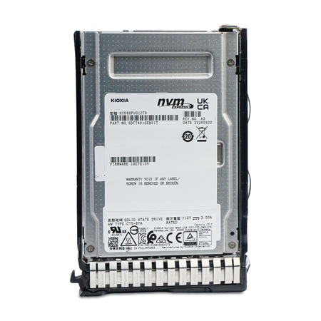 Kioxia CD8P-V KCD8XPUG12T8 12.8TB 3 DWPD PCIe Gen 5.0 x4 16GB/s 3D TLC U.3 NVMe 2.5in Mixed Use SSD in HP Gen8 Tray - Comparable to P26417-001, 4 of 9