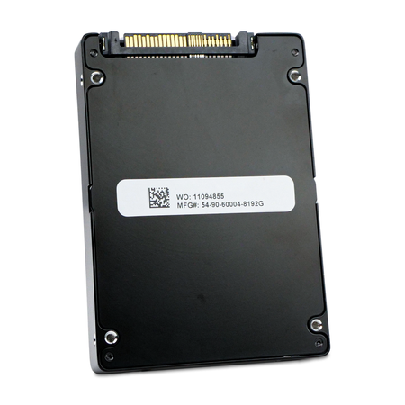 Western Digital Ultrastar DC SN200 HUSMR7676BDP3Y1 0TS1357 7.68TB U.2 NVMe 2.5in SSD, back panel and connector, angled
