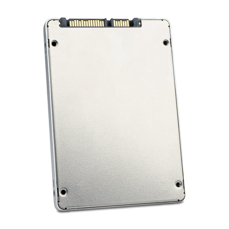 Dell/SK hynix SE5110 HFS480G3H2X069N 480GB SATA 2.5in SSD, back panel and connector, angled