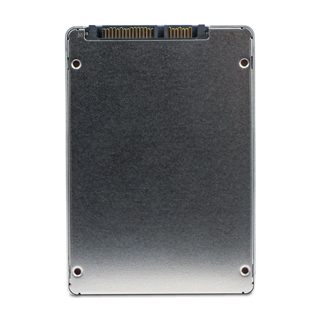 Dell/SK hynix SE5110 HFS480G3H2X069N 480GB SATA 2.5in SSD, back panel and connector, straight-on