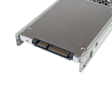 Dell G13 03397M 480GB SATA 2.5in SSD, close-up of the SATA data and power connector in the tray