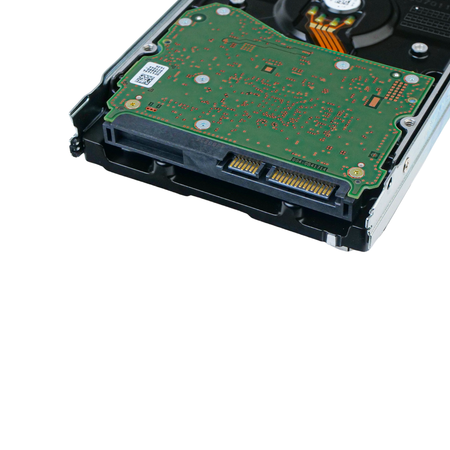 Dell G14 118000331 12TB 7.2K RPM SATA 6Gb/s 4Kn 3.5in HDD, close-up of the SATA data and power connector