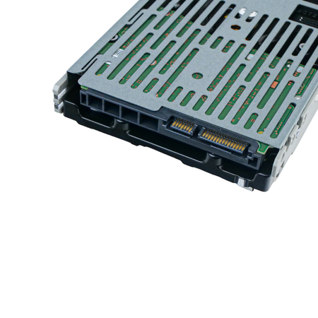 Dell G13 118000331 0F29624 12TB 7.2K RPM SATA 6Gb/s 4Kn 3.5in HDD, close-up of the SATA data and power connector