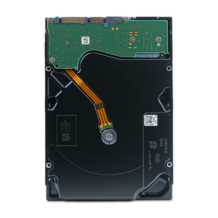 Dell/Seagate Exos X18 ST12000NM002J 12TB 7.2K RPM SATA 6Gb/s 512e 3.5in HDD, underside circuit board, straight-on