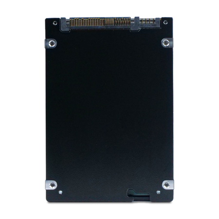 Kioxia CD6-R KCD6XLUL7T68 7.68TB U.3 NVMe SSD, rear casing with connector, straight-on