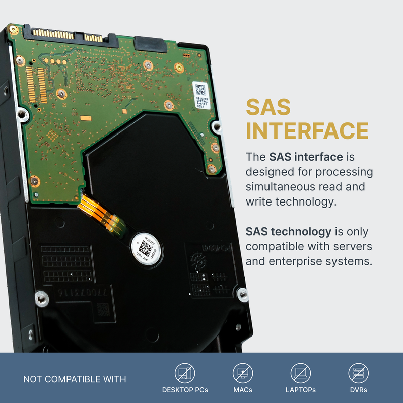 Seagate/Lenovo Exos X18 ST16000NM004J SHD7A84367 16TB 7.2K RPM SAS 12Gb/s 512e 3.5in Recertified Hard Drive