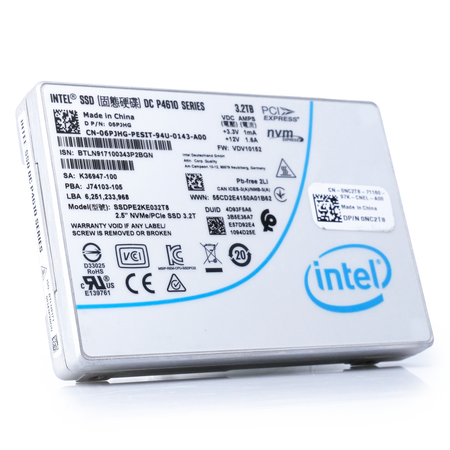 Intel DC P4610 SSDPE2KE032T8 3.2TB PCIe Gen 3.1 x4 4GB/s U.2 NVMe 2.5in Refurbished SSD