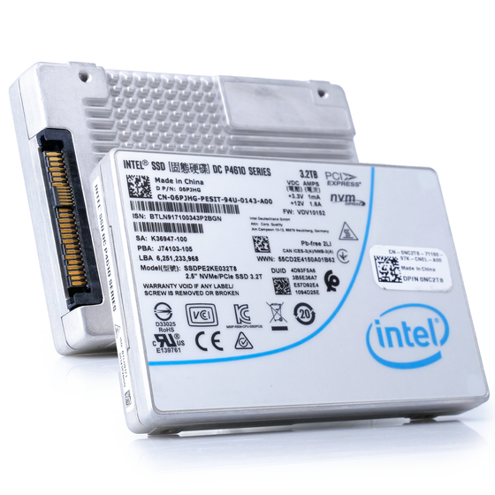 Intel DC P4610 SSDPE2KE032T8 3.2TB PCIe Gen 3.1 x4 4GB/s U.2 NVMe 2.5in Refurbished SSD