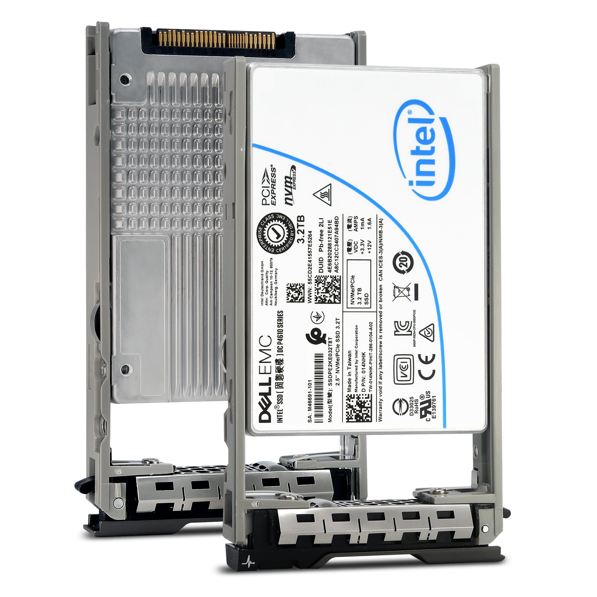 Dell G13 SSDPE2KE032T8TB 014NHK 3.2TB PCIe Gen 3.1 X4 4GB/s 3D TLC 3DWPD U.2 NVMe 2.5in Solid State Drive