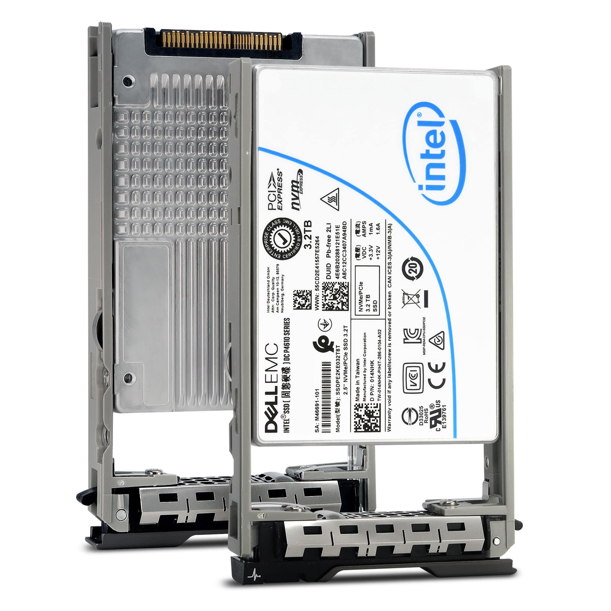 Dell G13 SSDPE2KE032T8TB 014NHK 3.2TB PCIe Gen 3.1 X4 4GB/s 3D TLC 3DWPD U.2 NVMe 2.5in Refurbished SSD