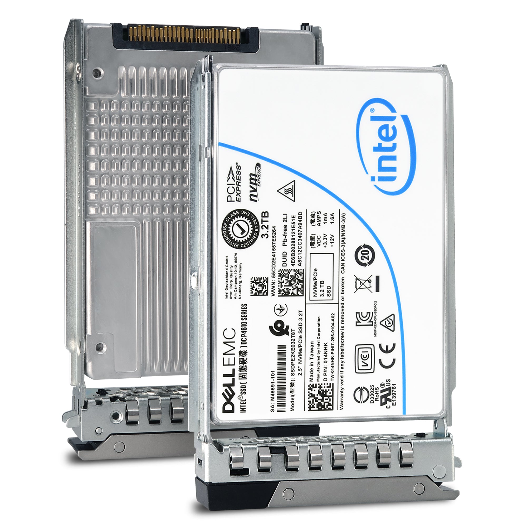 Dell G14 SSDPE2KE032T8TB 014NHK 3.2TB PCIe Gen 3.1 X4 4GB/s 3D TLC 3DWPD U.2 NVMe 2.5in Solid State Drive
