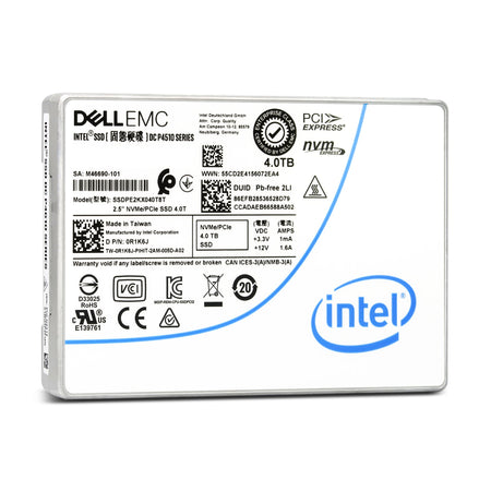 R1K6J 4TB PCIe Solid State Drive - Front View