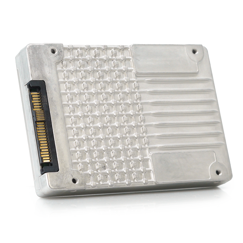 Intel P5500 3.84TB Enterprise SSD Back Angled