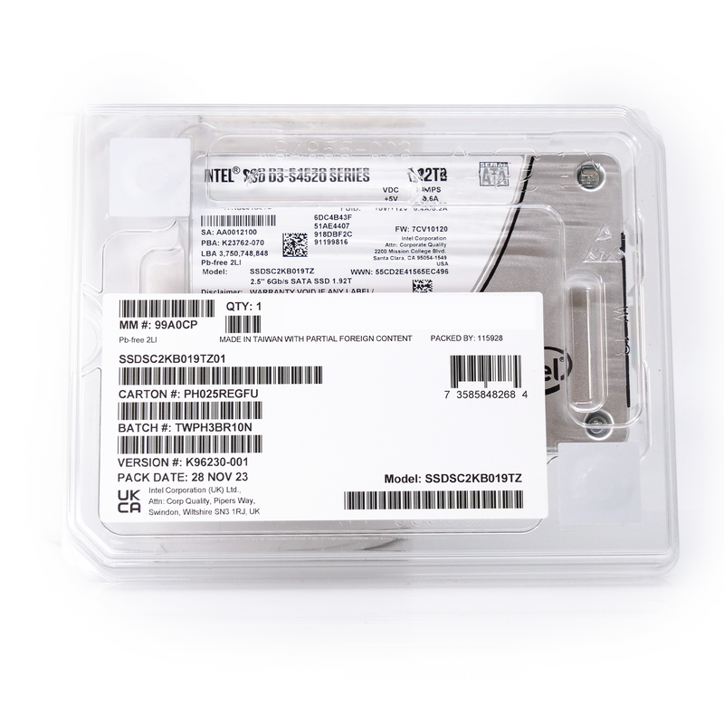 Intel 960GB SSD DC S4500 Series 2.5" SATA III Solid State Drive