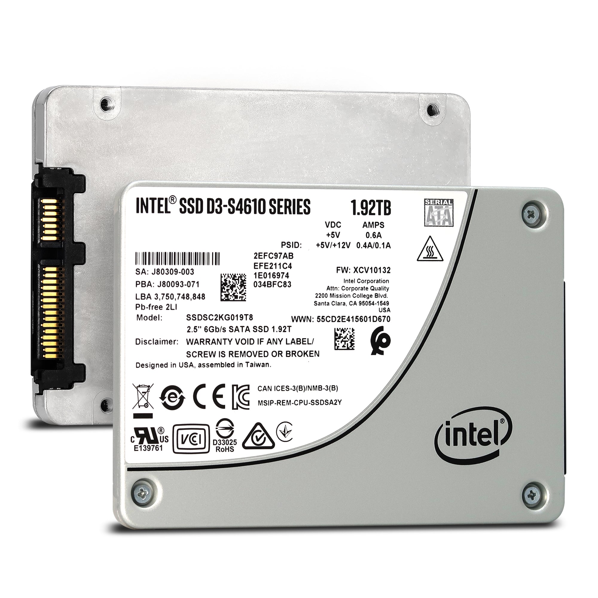 S4610 SSDSC2KG019T8 SATA SSD