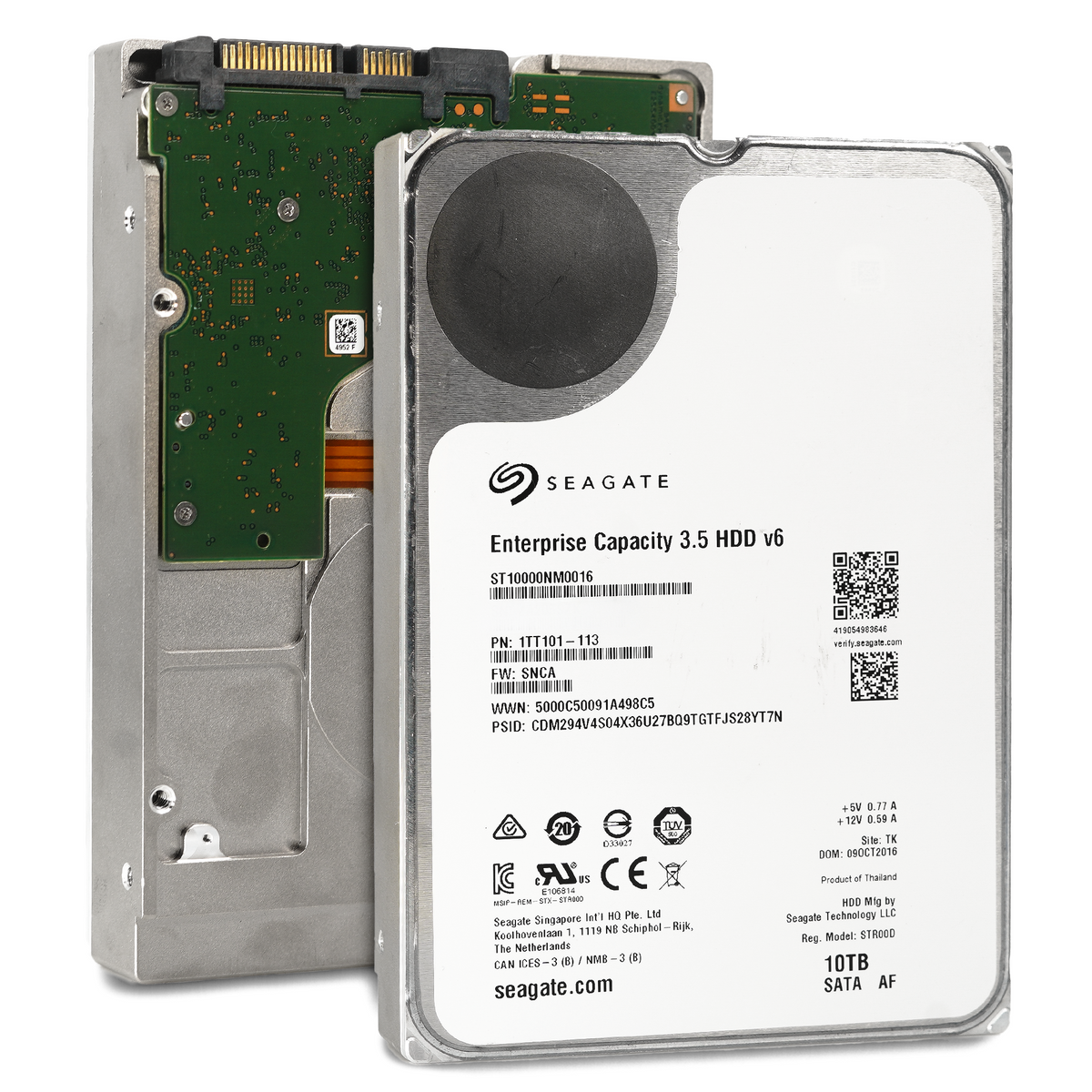 Seagate Exos X10 ST10000NM0016 10TB SATA 3.5 HDD — ServerPartDeals.com
