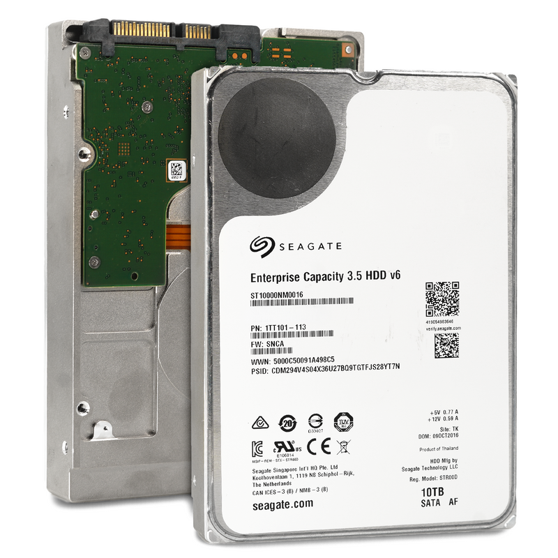 Seagate Exos X10 ST10000NM0016 10TB 7.2K RPM SATA 6Gb/s 512e 256MB 3.5" Hard Drive