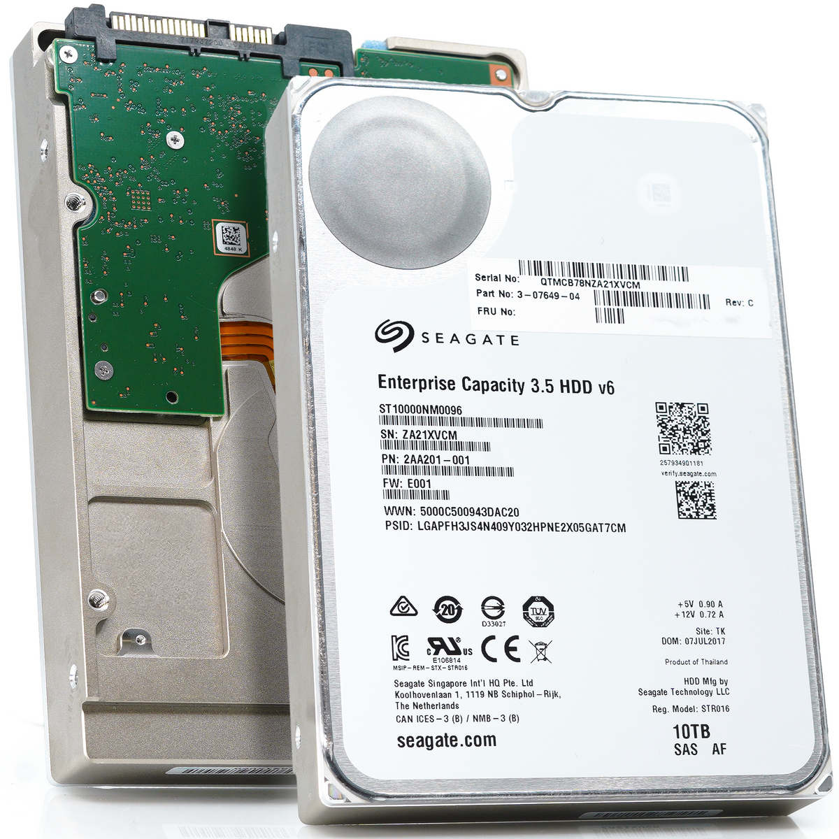 Seagate Exos X10 ST10000NM0096 10TB SAS 3.5 HDD — ServerPartDeals.com