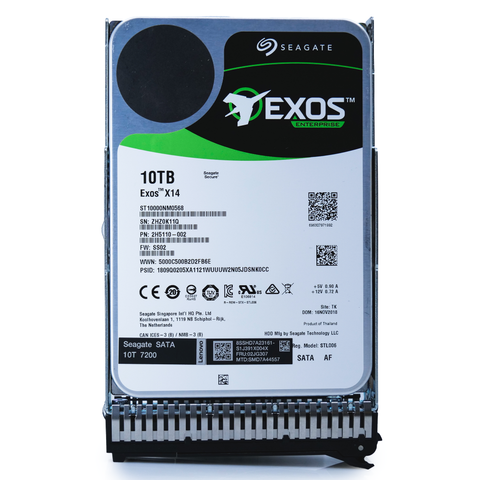 Seagate/Lenovo Exos X14 ST10000NM0568 10TB 7.2K RPM SATA 6Gb/s 512e/4Kn 3.5in Hard Drive