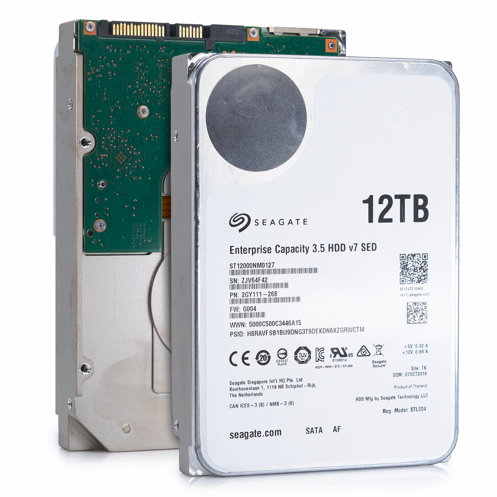 【ジャンク】Seagate 12TB Enterprise HDD v7 SED Seagate Enterprise Capacity v7 ST12000NM0127 12TB SATA 3.5